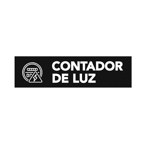 Cartel pvc bicapa 18x5cm contadores luz