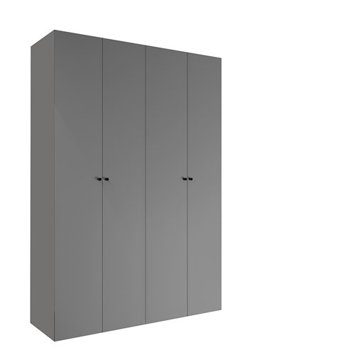 Armario ropero puerta abatible spaceo home mallorca textil 160x240x60 cm