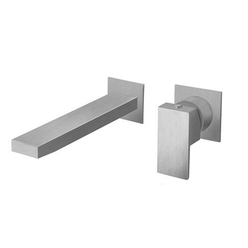 Grifo lavabo empotrado monomando maier kuadrat cromo de la marca MAIER en acabado de color Gris / plata fabricado en Latón