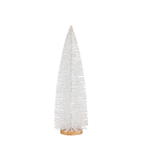 Mini árbol de navidad plástico blanco de 25 cm de alto
