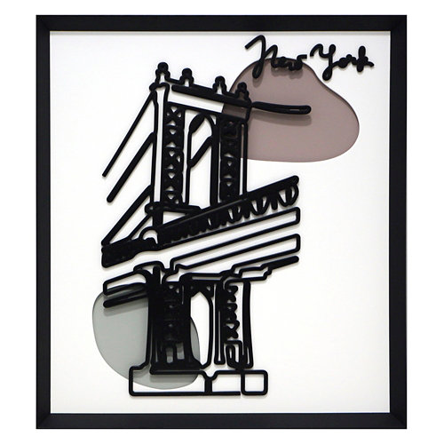 Cuadro decorativo puente new york 40 cm x 45 cm