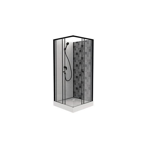 Cabina de ducha ciment 80x100x207 cm de la marca LT AQUA en acabado de color No definido fabricado en Cristal