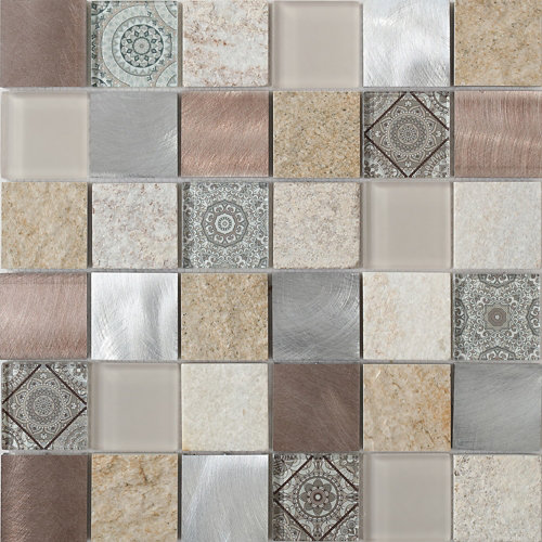 Mosaico terra beige para pared de 30xcm