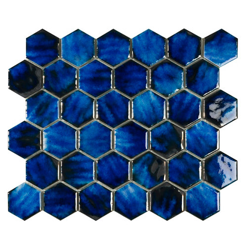 Mosaico tech azul para pared de 33.6xcm
