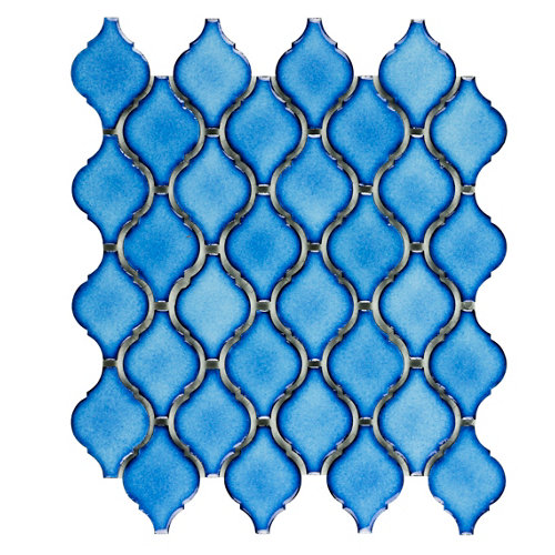 Mosaico tech azul para suelo y pared de 26.6xcm de la marca Blanca / Sin definir en acabado de color Azul fabricado en Porcelana