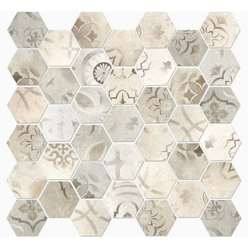 Mosaico toscana multicolor para suelo y pared de 28.2xcm