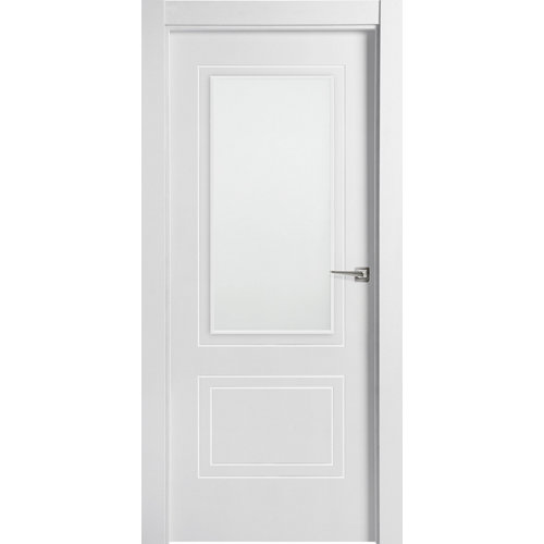 Puerta boston blanco de apertura izquierdacon cristal 72.5 cm