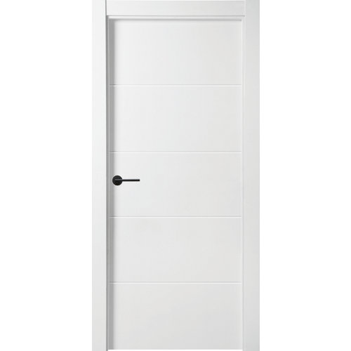Puerta lucerna plus black blanco de apertura derecha de 9x72.5 cm