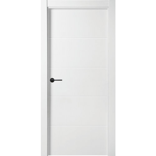 Puerta lucerna plus black blanco de apertura derecha de 9x92.5 cm