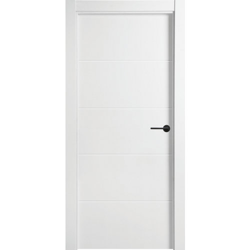 Puerta lucerna plus black blanco de apertura izquierda de 9x92.5 cm