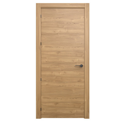 Puerta oslo slow plus nogal apertura derecha de 82,5 cm