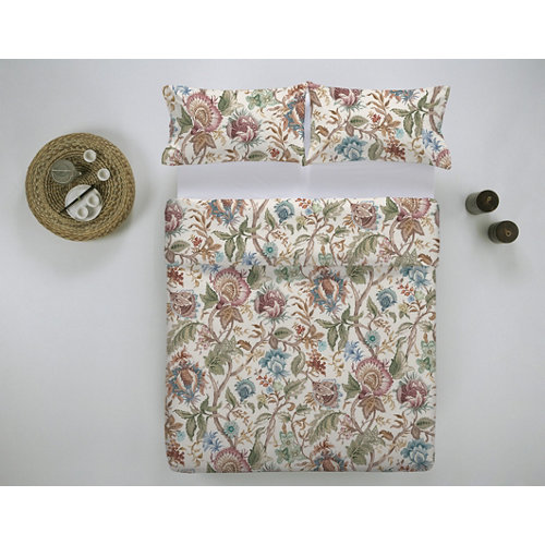 Funda nórdica marshall algodón 200 hilos beige cama de 180 cm