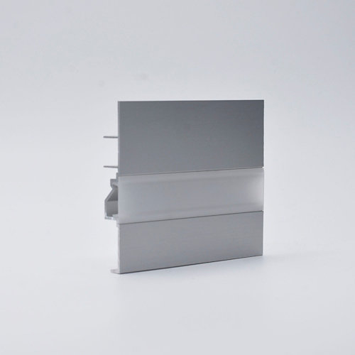 Rodapié led aluminio plata lacado 24000x80mm