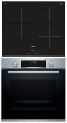 PACK HORNO MULTI NG/INOX BOSCH HBA5360S0 + PLACA IND3 BOSCH PUJ631BB2E · LEROY  MERLIN