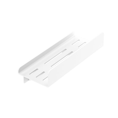 Estante de baño gocare blanco 28x11x12.4 cm de la marca Blanca / Sin definir en acabado de color Blanco fabricado en Aluminio