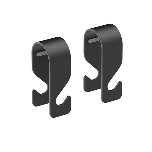 Percha de baño gocare negro mate de la marca CREABATH en acabado de color Negro fabricado en Aluminio