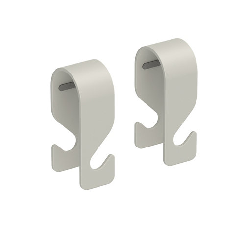 Percha de baño gocare gris / plata mate de la marca CREABATH en acabado de color Gris / plata fabricado en Aluminio