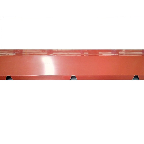 Cumbrera de acero galvanizado rojo de 54x315 cm