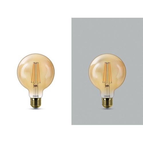 Bombilla led e27 globo 640 lúmenes 5.8w de 2200k philips