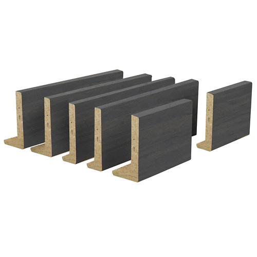 Kit de 5 tapetas en l berna de 2200x9mm negro