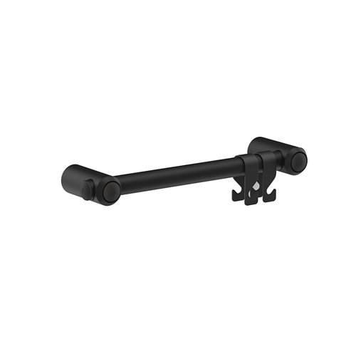 Asidero de baño gocare 41.2x4.5x cm negro y set de colgadores de la marca Blanca / Sin definir en acabado de color Negro fabricado en Acero inoxidable