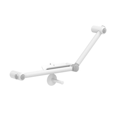 Asidero de baño gocare 43.6x33.6x cm blanco y portarrollos blanco de la marca Blanca / Sin definir en acabado de color Blanco fabricado en Acero inoxidable