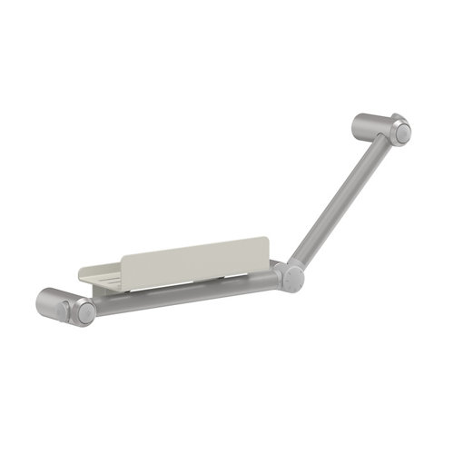 Asidero de baño gocare 43.6x33.6x cm gris y repisa gris de la marca Blanca / Sin definir en acabado de color Gris / plata fabricado en Acero inoxidable