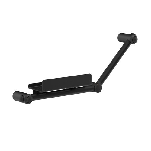 Asidero de baño gocare 43.6x33.6x cm negro y repisa negro de la marca Blanca / Sin definir en acabado de color Negro fabricado en Acero inoxidable