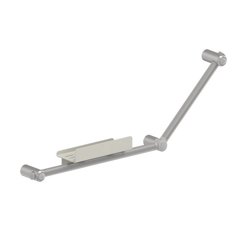 Asidero de baño gocare 63.6x43.6x cm gris y repisa gris de la marca Blanca / Sin definir en acabado de color Gris / plata fabricado en Acero inoxidable