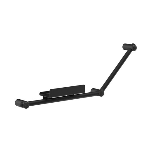 Asidero de baño gocare 63.6x43.6x cm negro y repisa negro de la marca Blanca / Sin definir en acabado de color Negro fabricado en Acero inoxidable