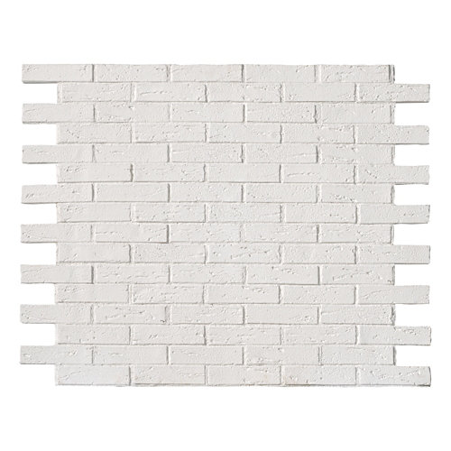 Revestimiento decorativo ladrillo 118x93 cm blanco