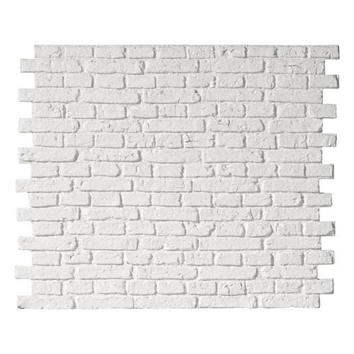 Revestimiento decorativo ladrillo country 113x93 cm blanco