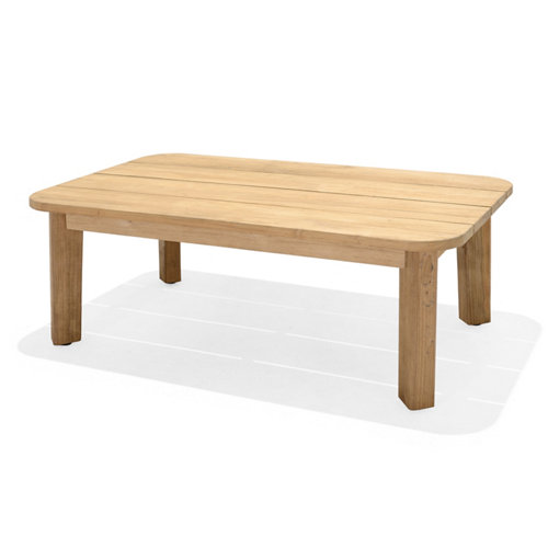 Mesa auxiliar de jardín de teca bahamas 2 marrón de 110x45x67 cm