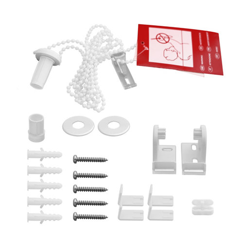 Kit de instalación blanco para estores modelos mini, industry, texture, moon