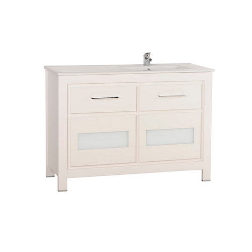 Mueble de baño con lavabo versalles blanco 120x45 cm de la marca Blanca / Sin definir en acabado de color Blanco fabricado en Madera