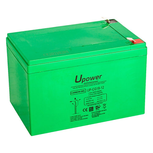 Batería solar de carbono gel u-power 12v 18ah