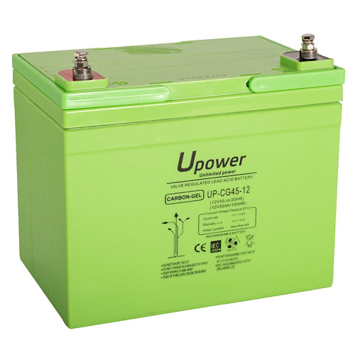 Batería solar de carbono gel u-power 12v 45ah