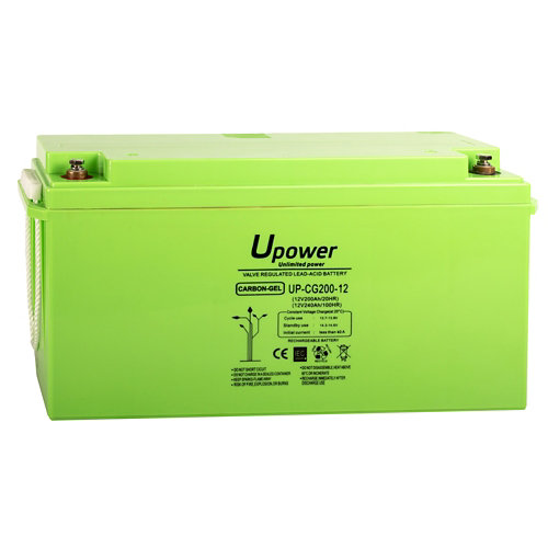 Batería solar de carbono gel u-power 12v 200ah