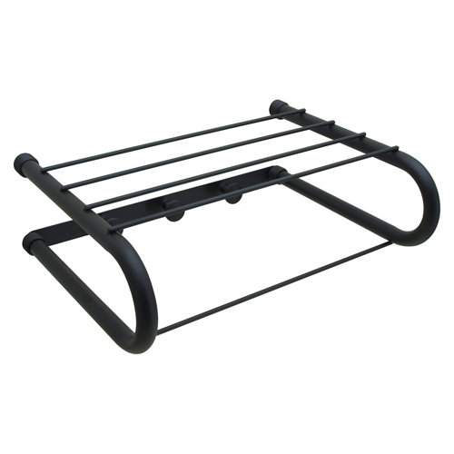 Toallero pared negro mate 37x12 cm de la marca CROMADOS MODERNOS en acabado de color Negro fabricado en Acero