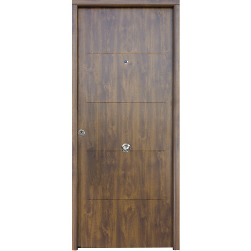 Puerta de entrada metálica saga 1105 derecha embero de 90x210 cm