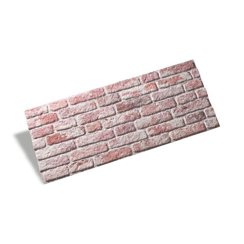 Revestimiento decorativo de poliestireno expandido rojo 50 x 50 cm
