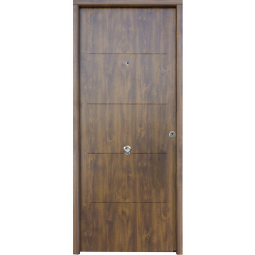 Puerta de entrada metálica saga 1105 izquierda embero de 90x210 cm