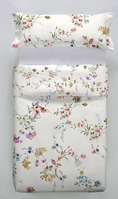 Funda nórdica INSPIRE Zigor floral percal 200 multicolor cama 90 cm · LEROY MERLIN
