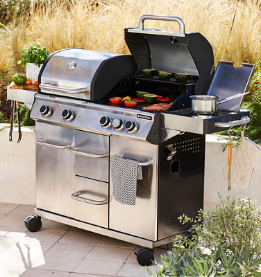 Barbacoa de Gas Sunrise 5 Tapa Horno Inox SLP - BARBACOAS TOP
