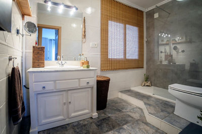 El baño redecorado de Araceli