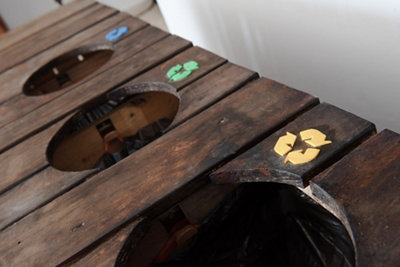 El cubo de basura de palets de Alejandro