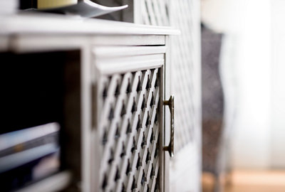 El mueble y el cubre radiador vintage de Yolanda