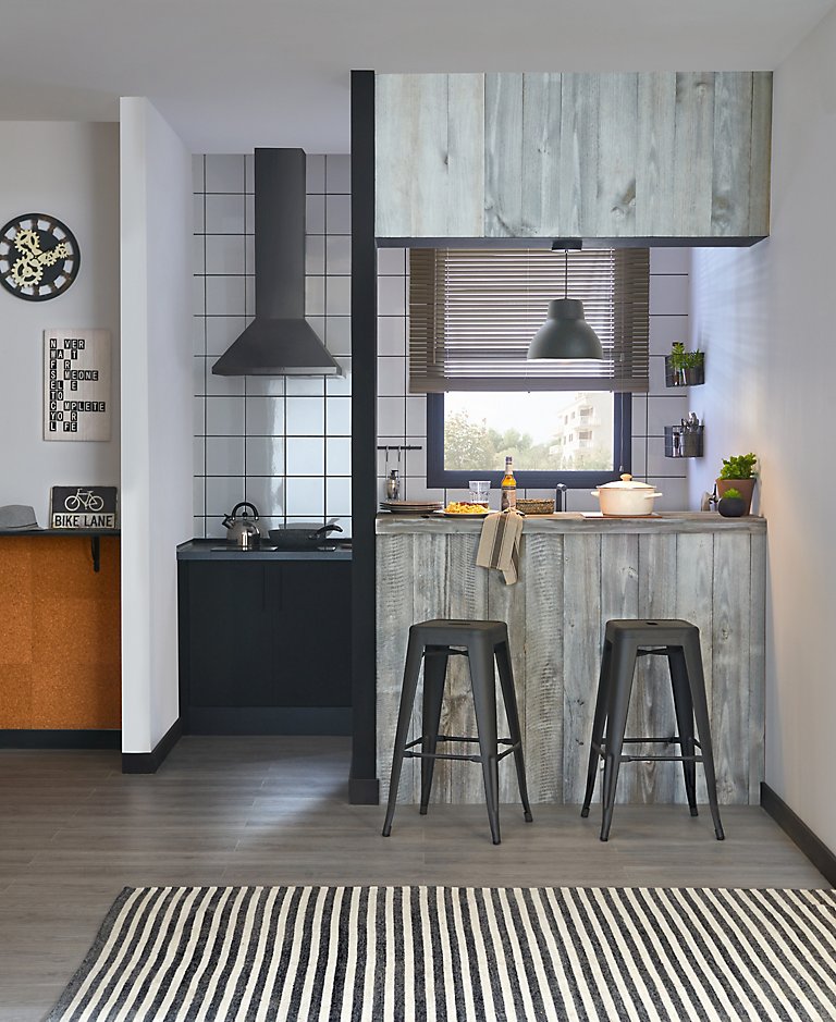 cocinas pequenas con barra leroy merlin