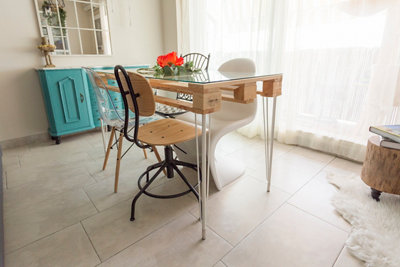 La mesa de comedor con palet de Gema