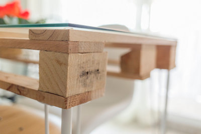 La mesa de comedor con palet de Gema